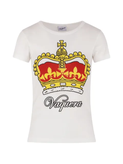 Vaquera camiseta estampada
