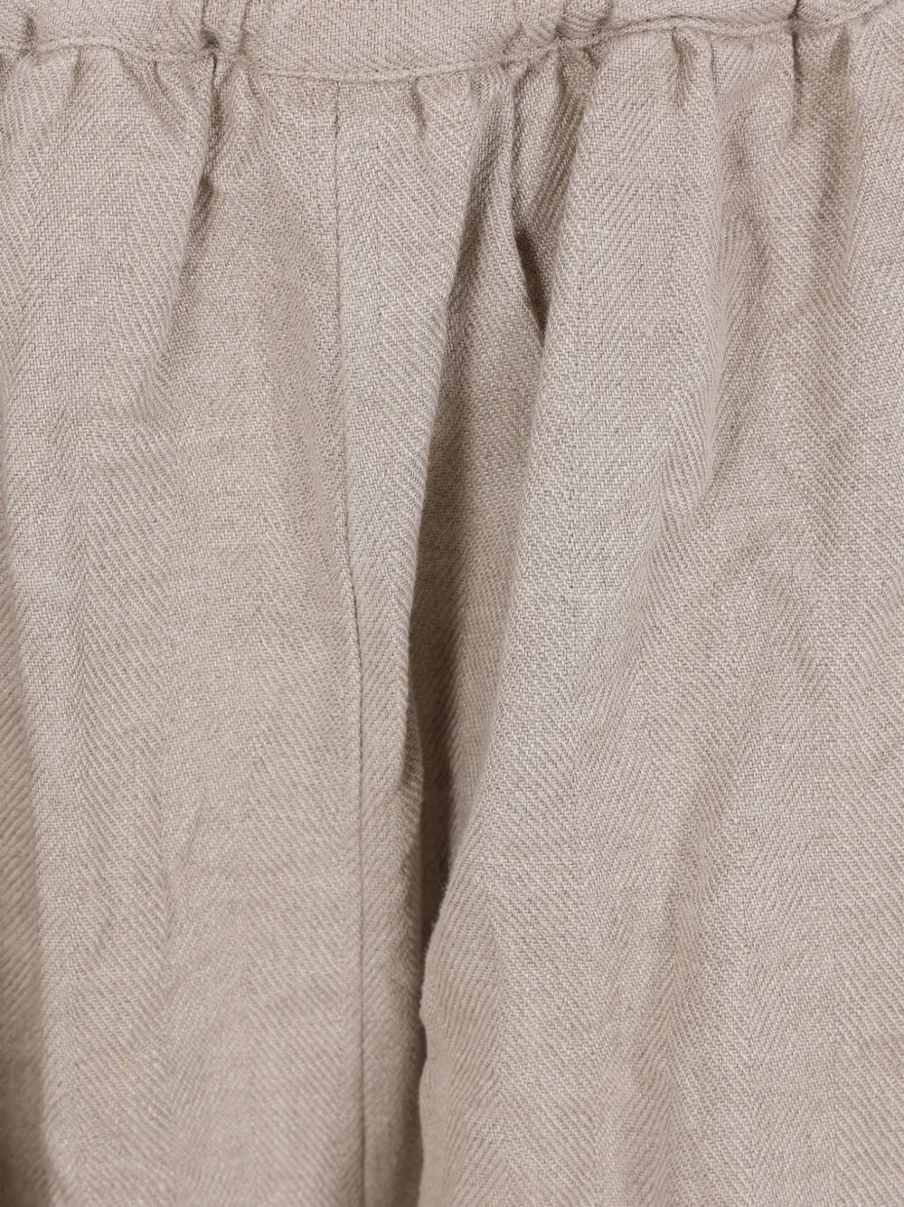 Comme Des Garçons Broek met visgraatpatroon Beige