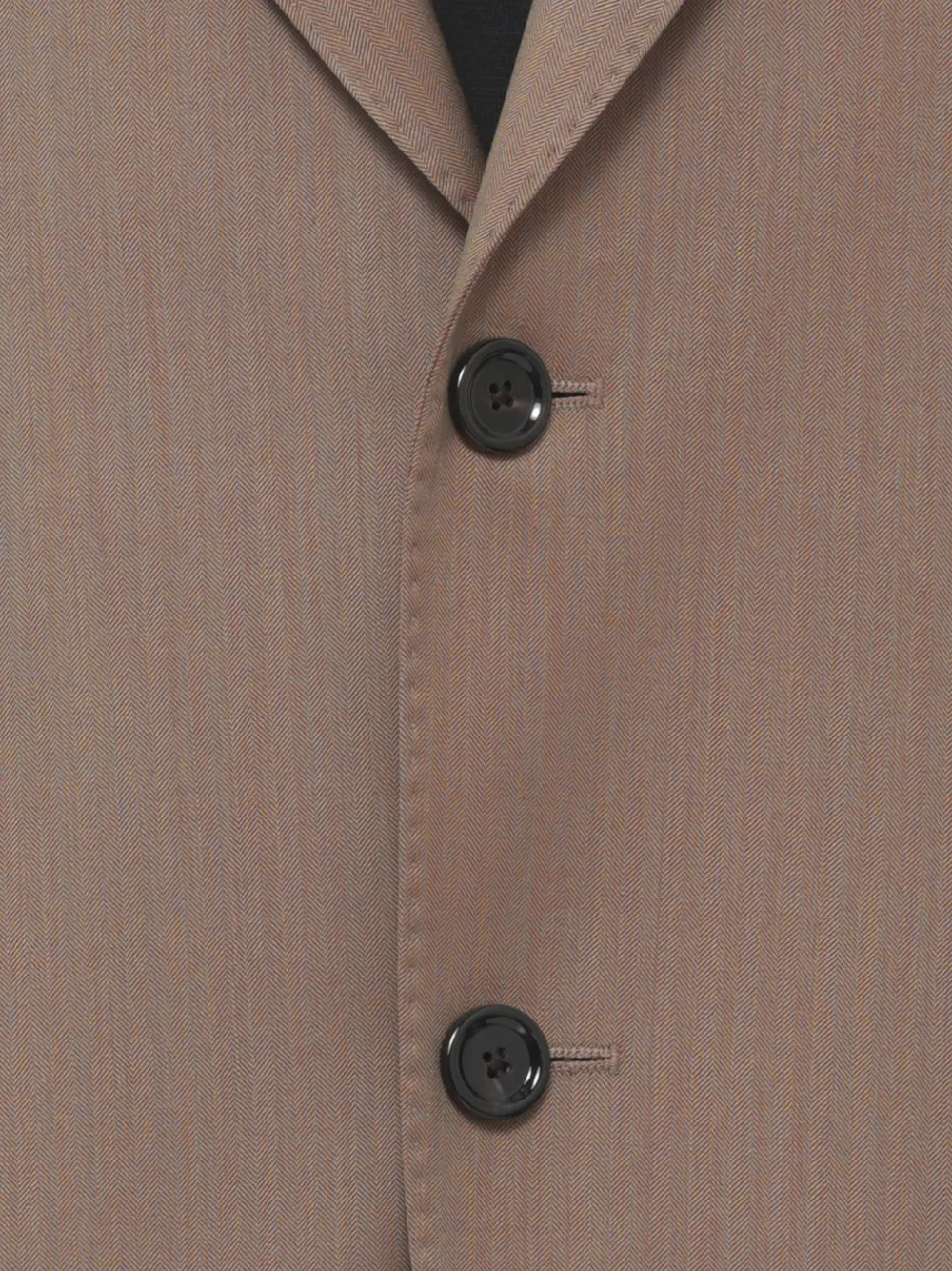 Lardini Wollen pak met visgraat-patroon Beige