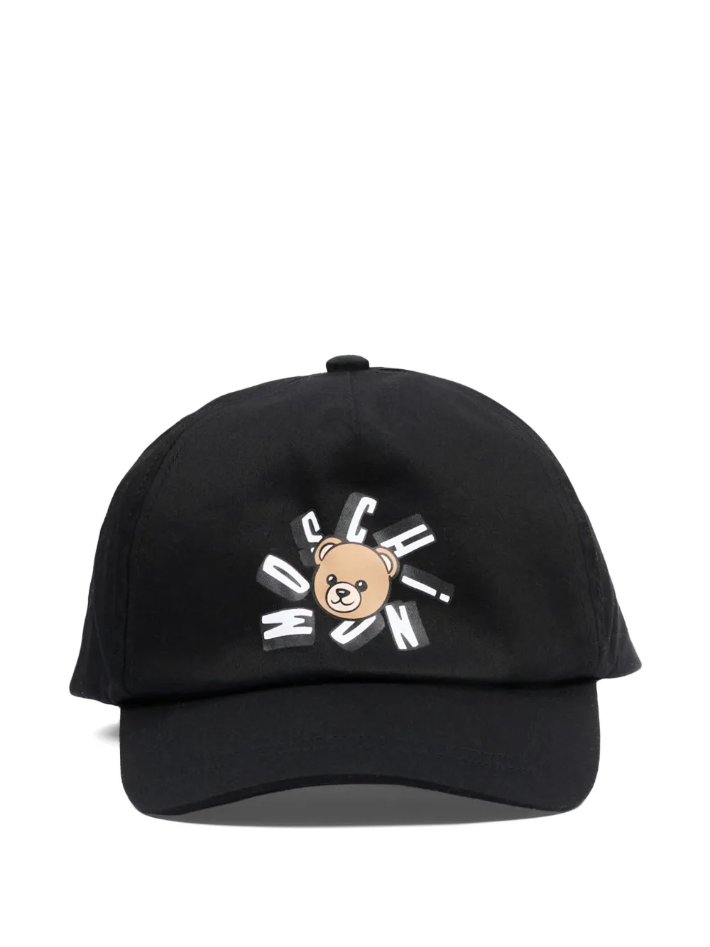 Moschino Kids logo-detail baseball cap - Schwarz