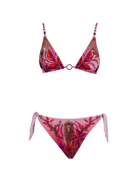 Pin Up Stars floral-print bikini