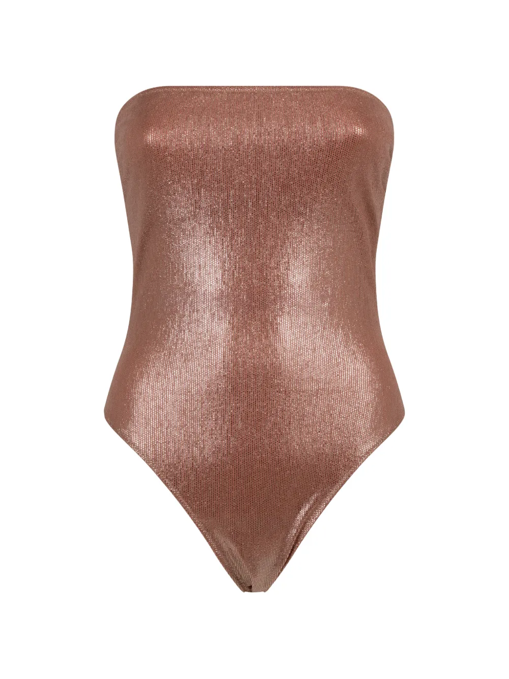 Pin Up Stars metal-effect swimsuit - Rosa