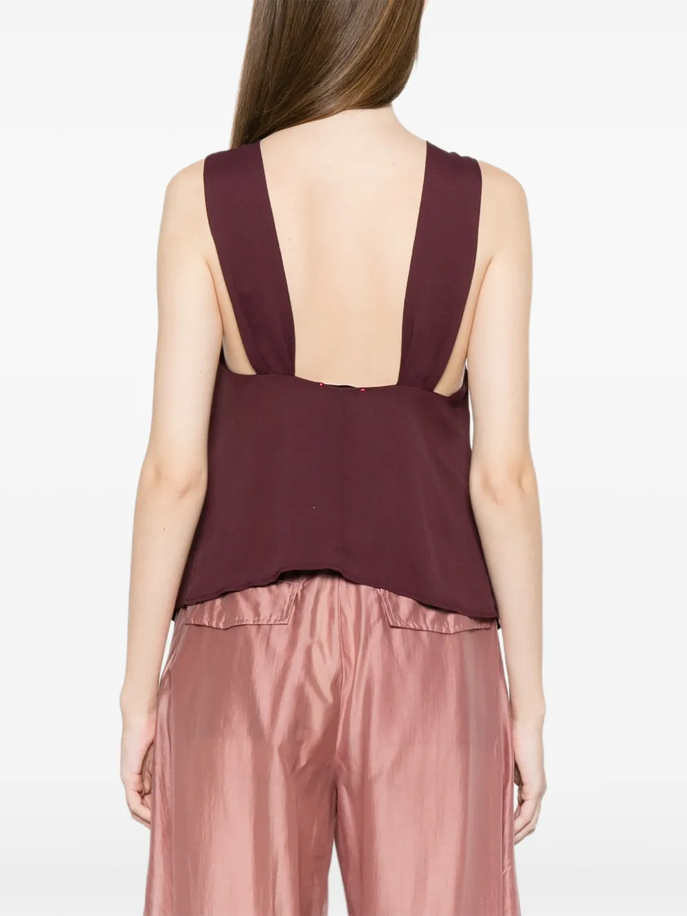 Forte Blouse met ringbandje Paars