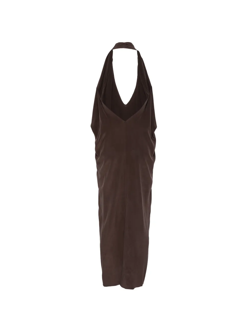 Alysi Maxi-jurk met halternek Bruin