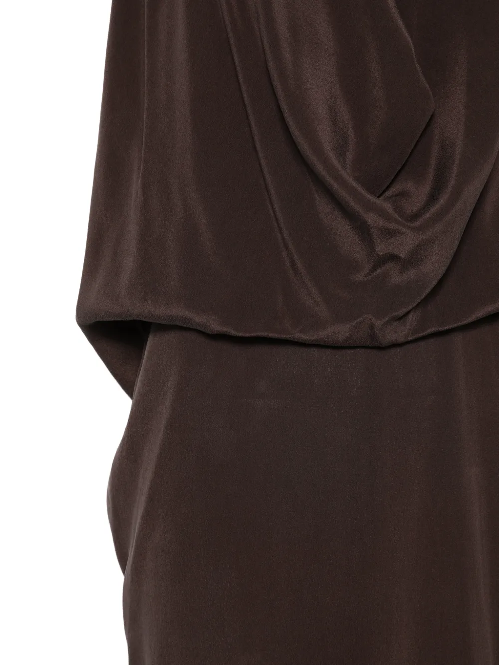 Alysi Maxi-jurk met halternek Bruin
