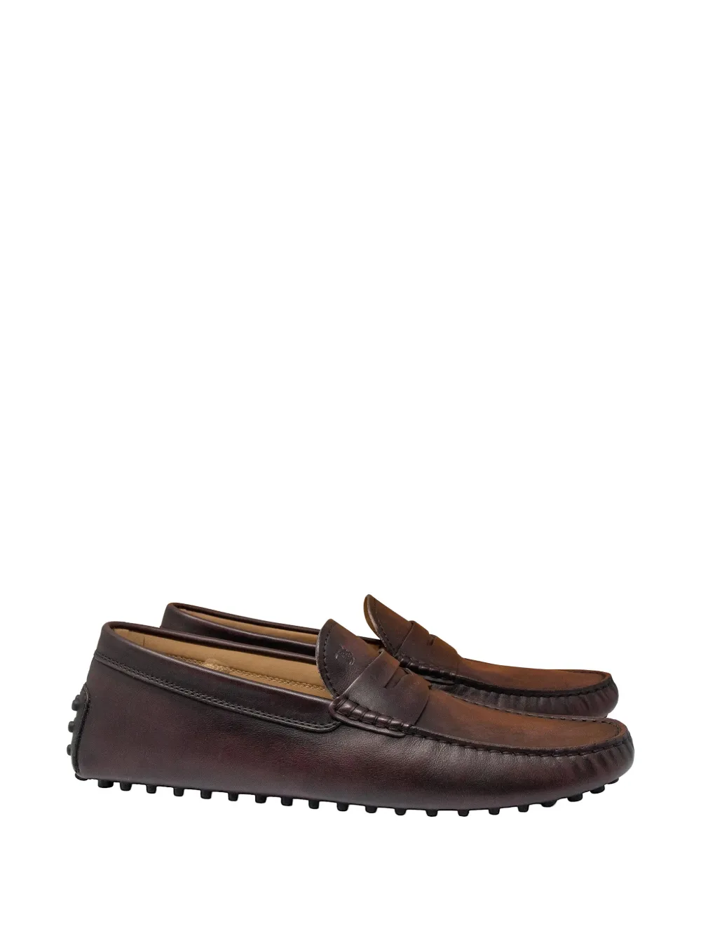 Tod's leather penny loafer - Marrone