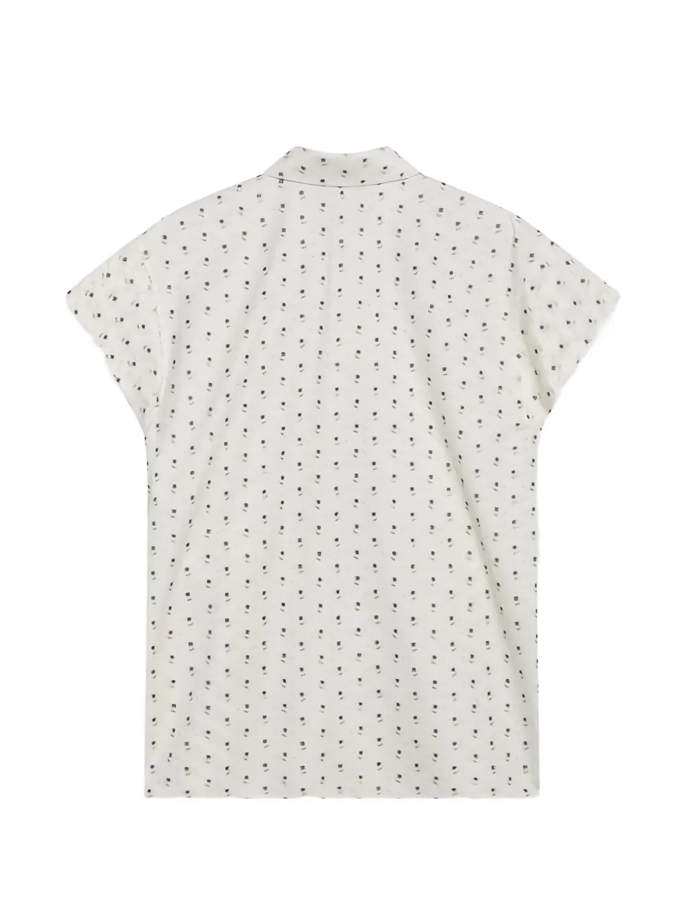 button-up collared cotton shirt