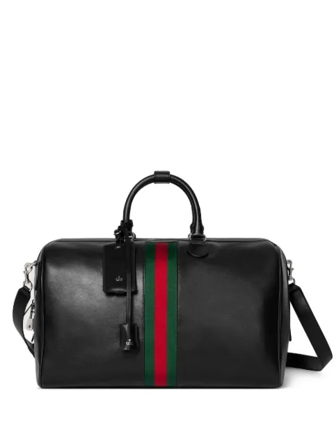 Gucci bolsa duffle mediana de piel 