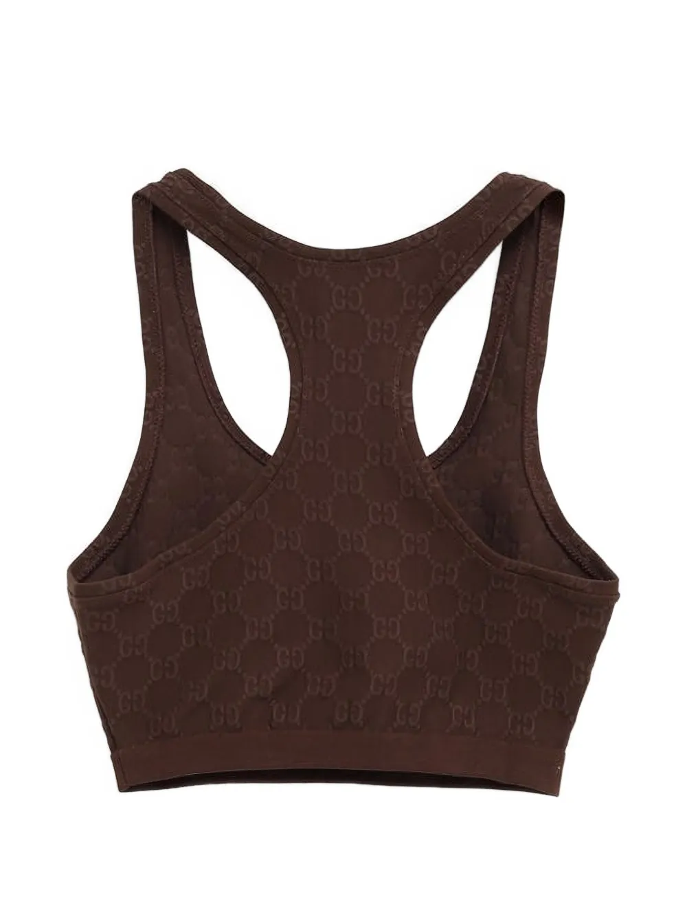 Gucci Top met logopatroon Bruin