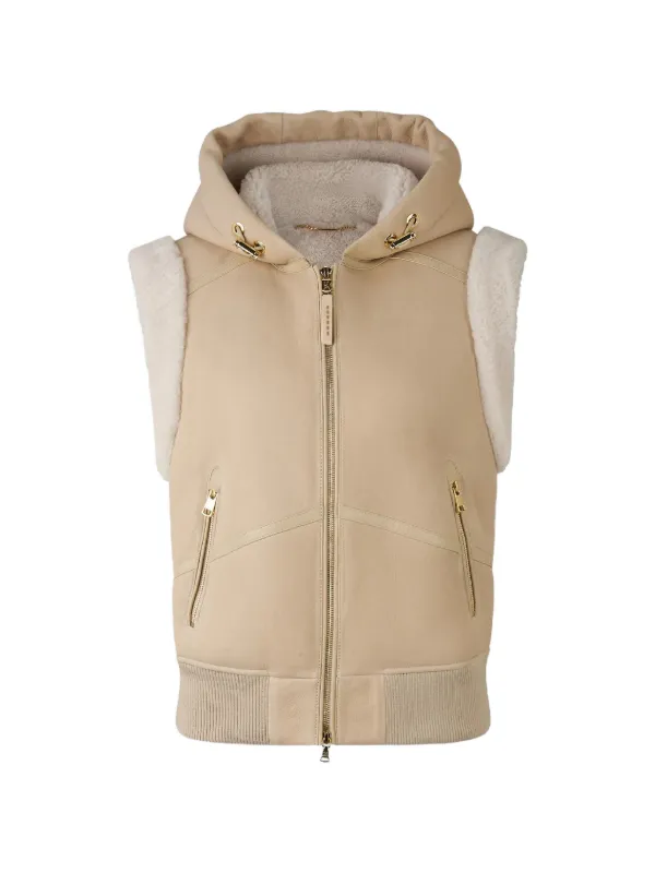 Bogner Hooded Waistcoat in Neutrals