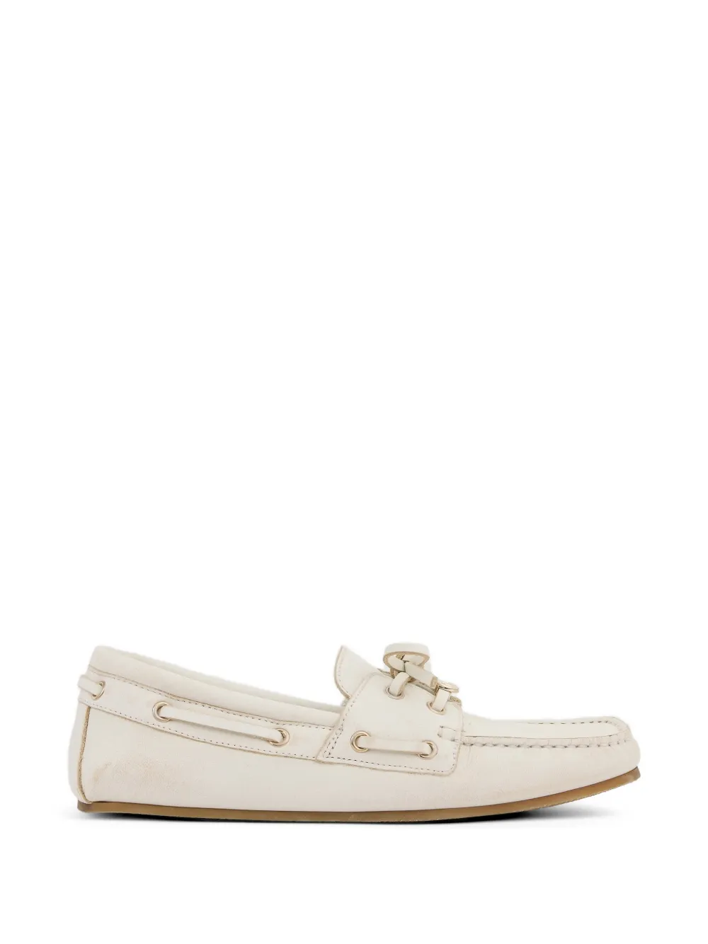 Gucci Bootschoenen met logoplakkaat en striksluiting Wit