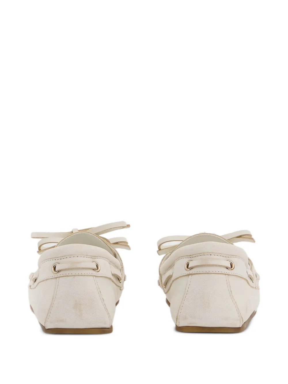 Gucci Bootschoenen met logoplakkaat en striksluiting Wit