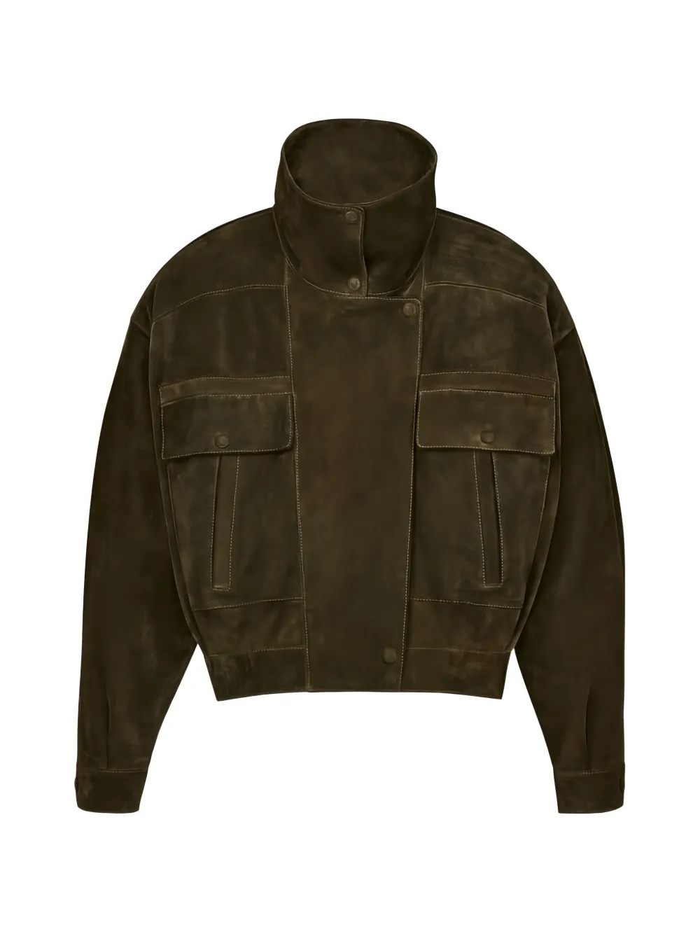 Saint Laurent pocket suede jacket - Green