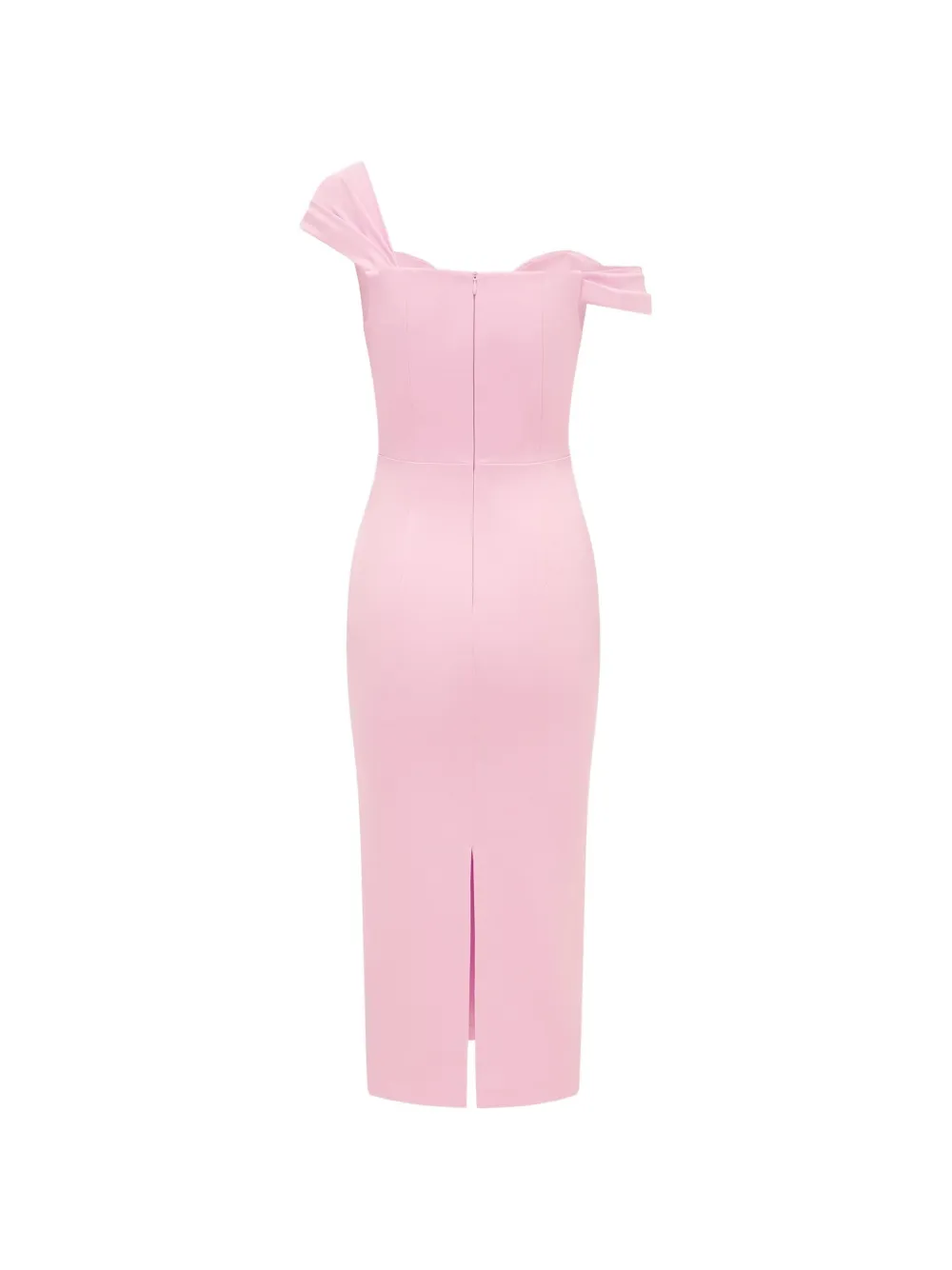  Alex Perry V-neck Ruffled Dress - Pink 