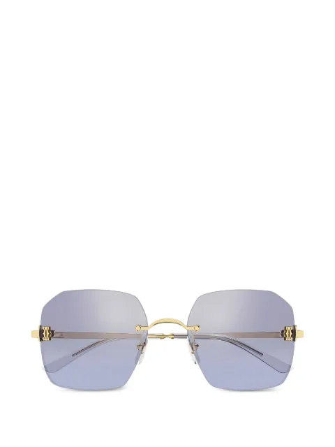 Cartier Eyewear lentes de sol con armazón geométrica
