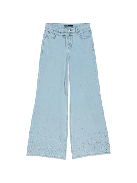 Maje wide-leg rhinestone jeans