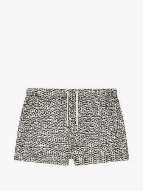 Armani Exchange shorts de playa con motivo geométrico