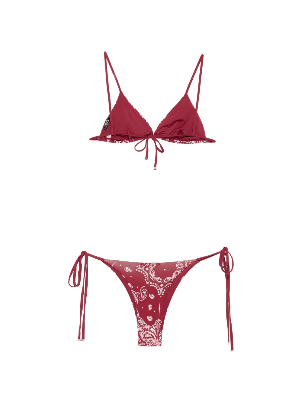  Venuja Paisley-print Bikini - Red 