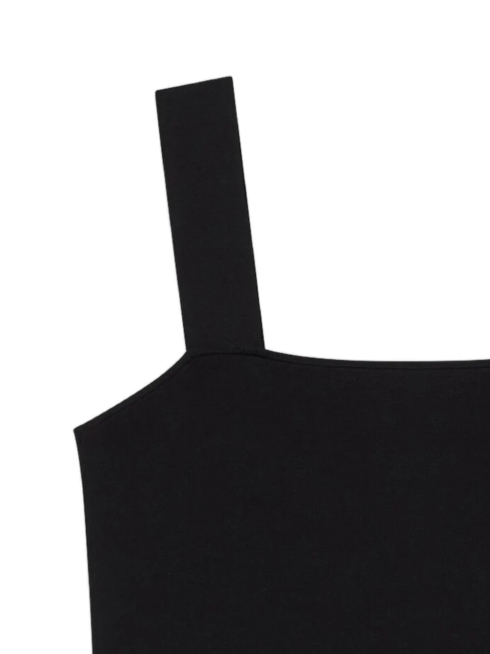 Maje Gebreide cropped top met bandjes Zwart