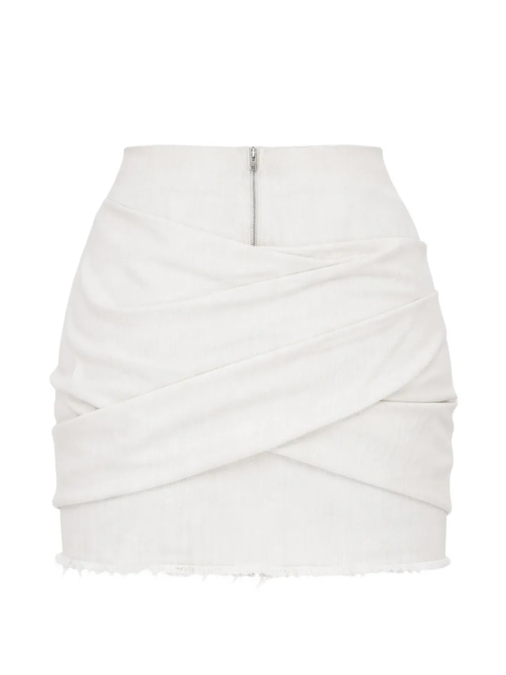 Rick Owens DRKSHDW Gedrapeerde mini-rok Wit