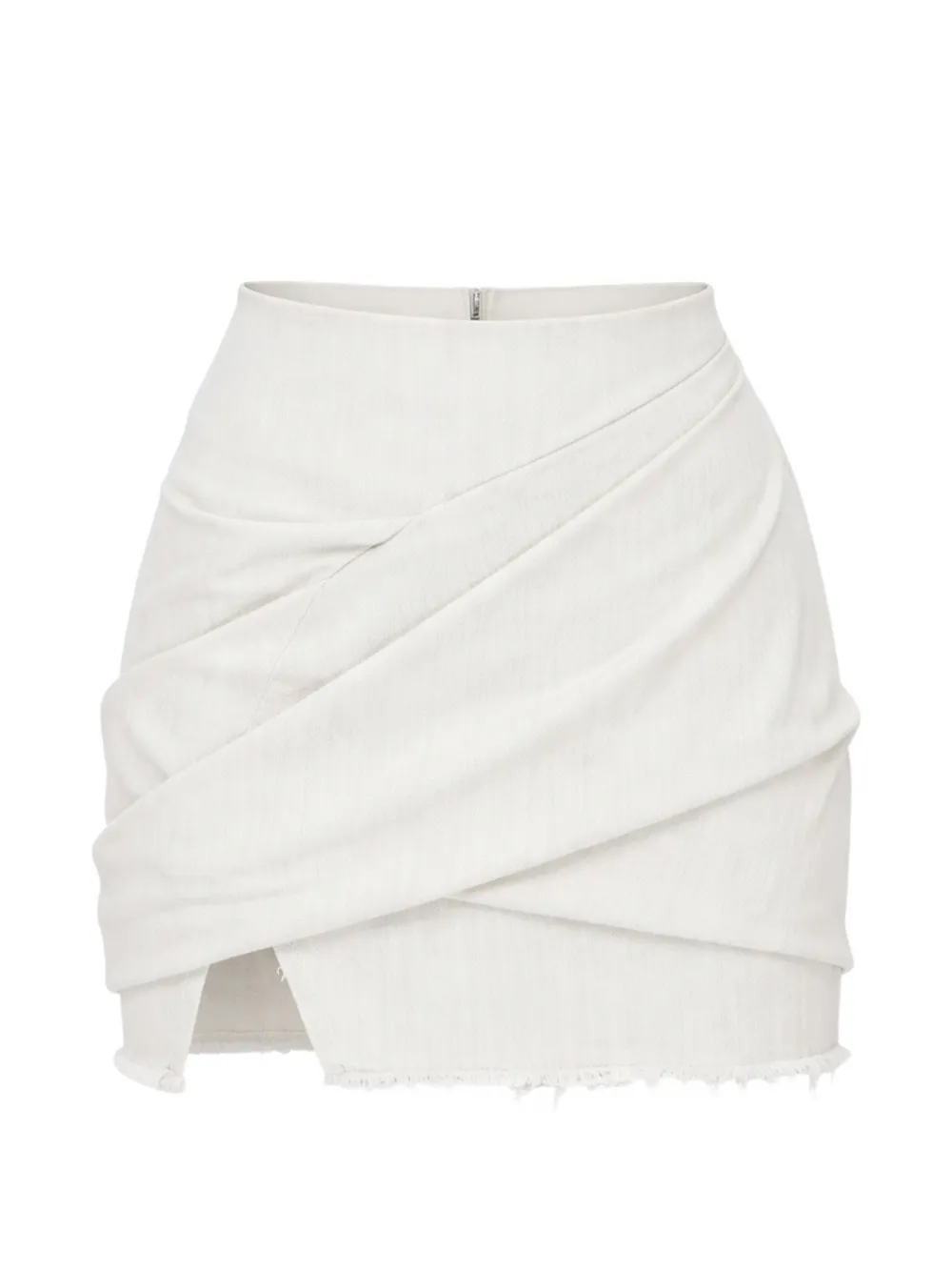 Rick Owens DRKSHDW draped mini skirt - Weiß