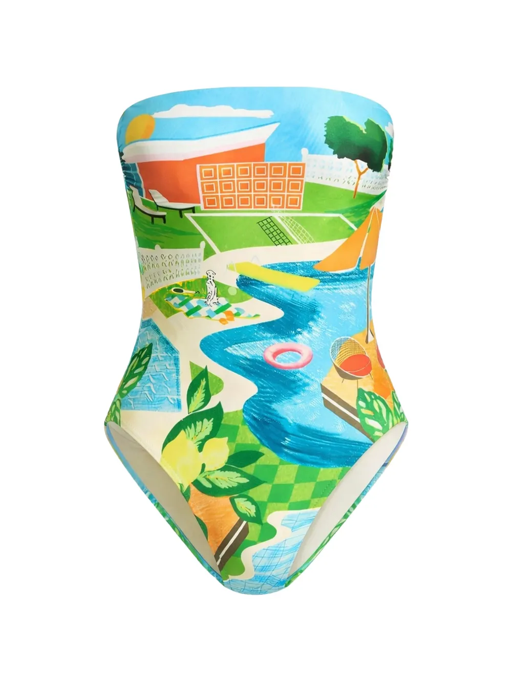 Seafolly bandeau swimsuit - Blu