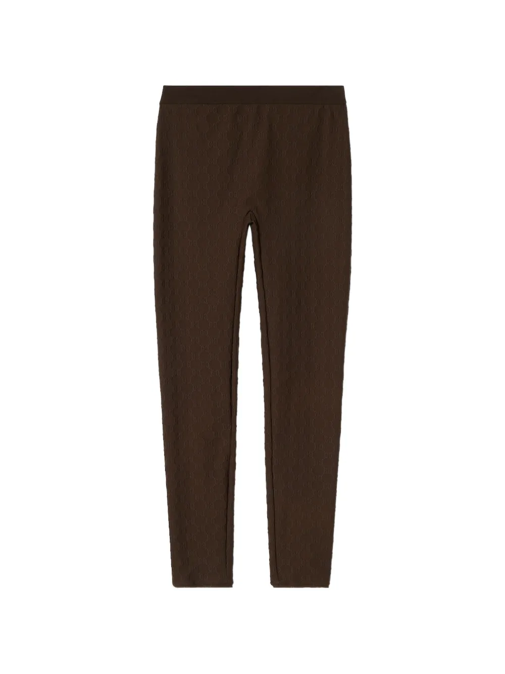 Gucci Jacquard-Leggings mit Logo - Braun