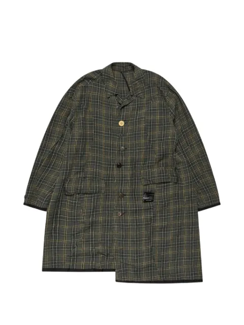Undercover checked pocket coat