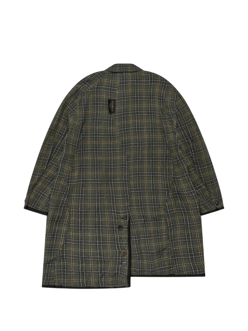 Undercover 체크 포켓 코트 | 싱글 브레스티드 코트 | Image 2
