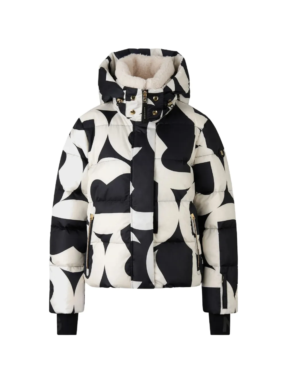 BOGNER Maja printed ski jacket - Nero