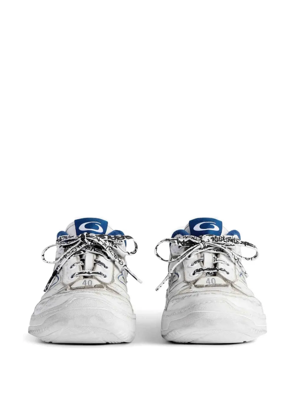 Balenciaga Hamptons Worn-Out sneakers Wit