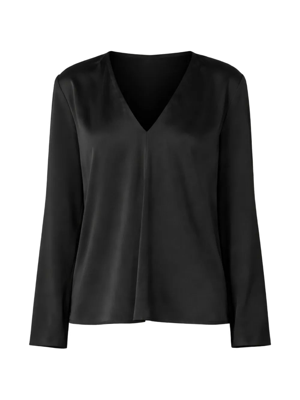 Jucca V-neck long-sleeved blouse - Nero
