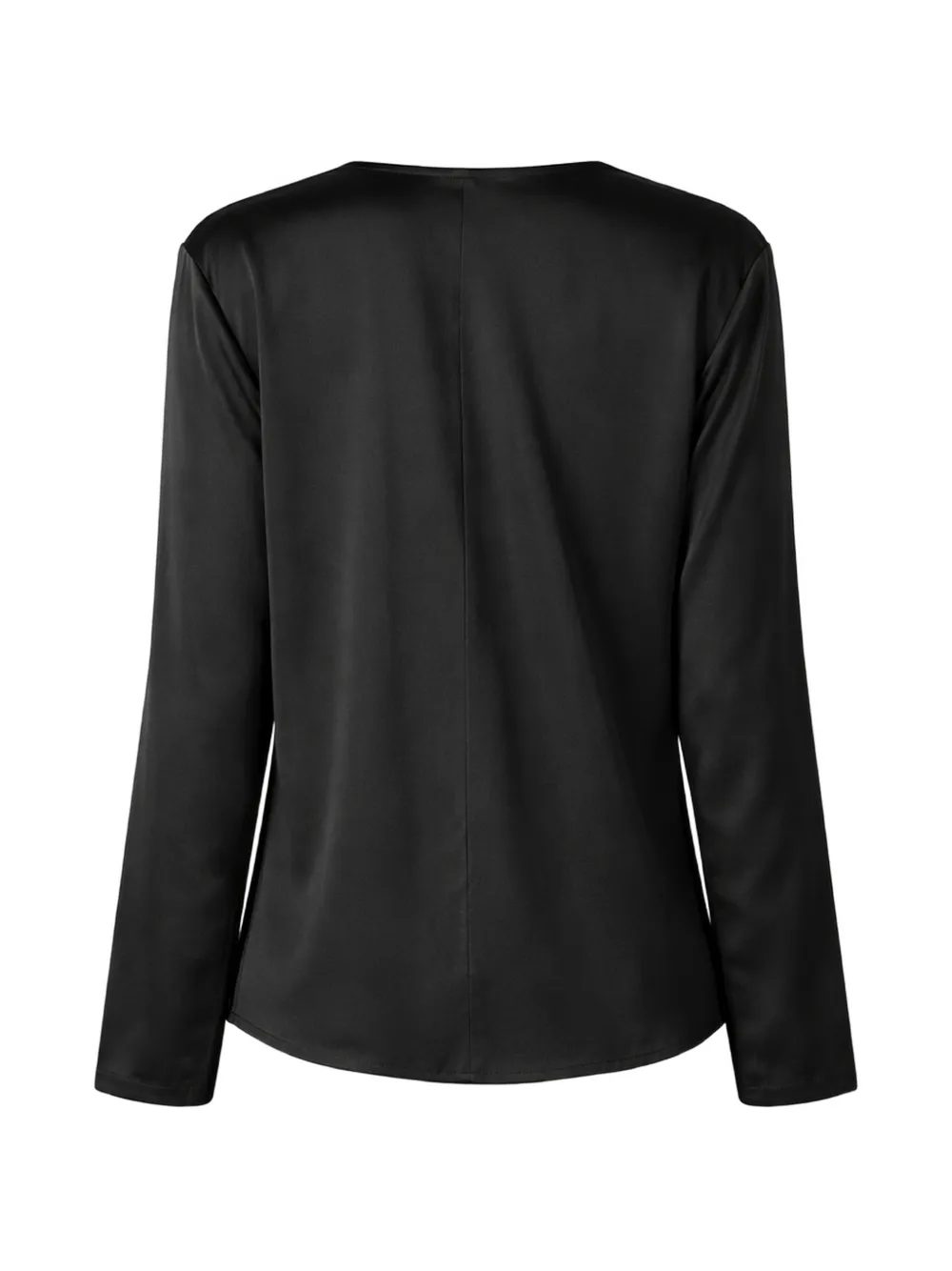  Jucca V-neck Long-sleeved Blouse - Black 