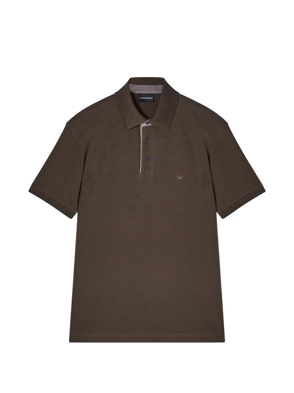 Emporio Armani Poloshirt met logo Bruin