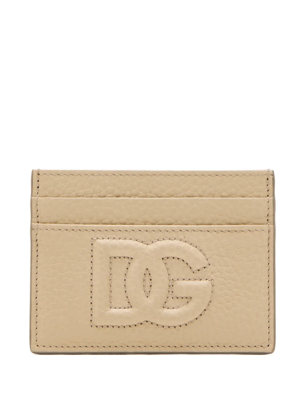 Dolce & Gabbana embossed-logo cardholder - Toni neutri