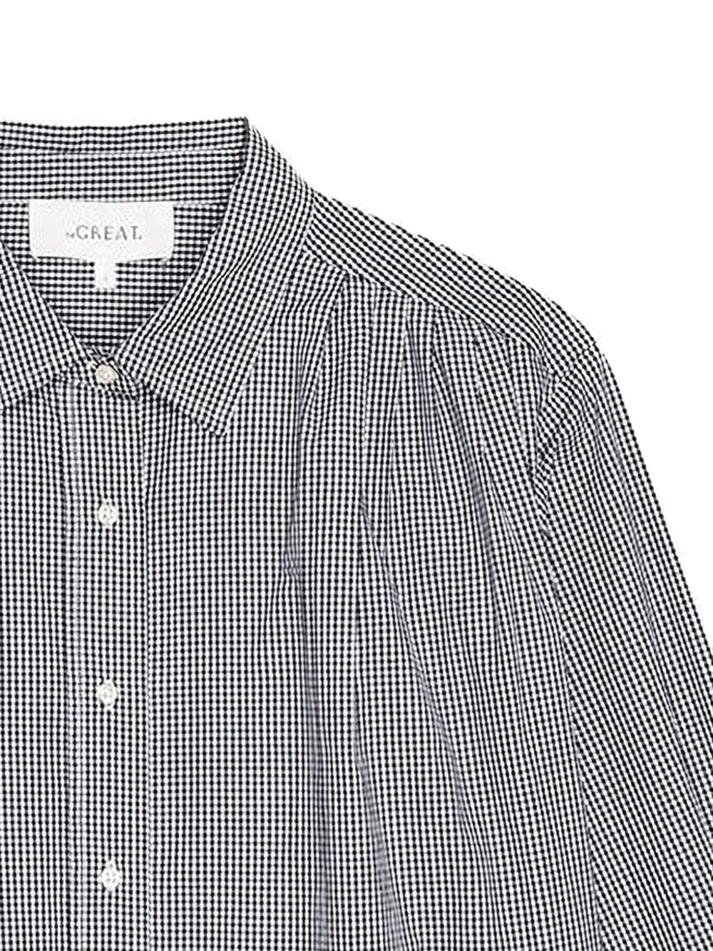  The Great. Checked-pattern Long-sleeved Shirt - Black 