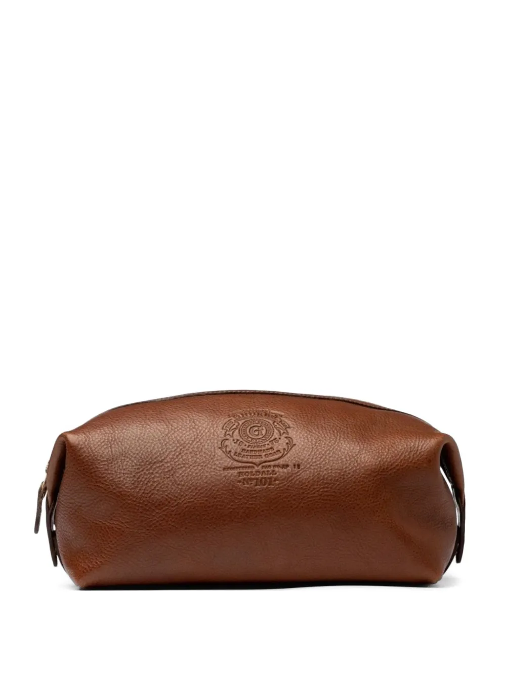 Ghurka logo-detail pouch - Marrone