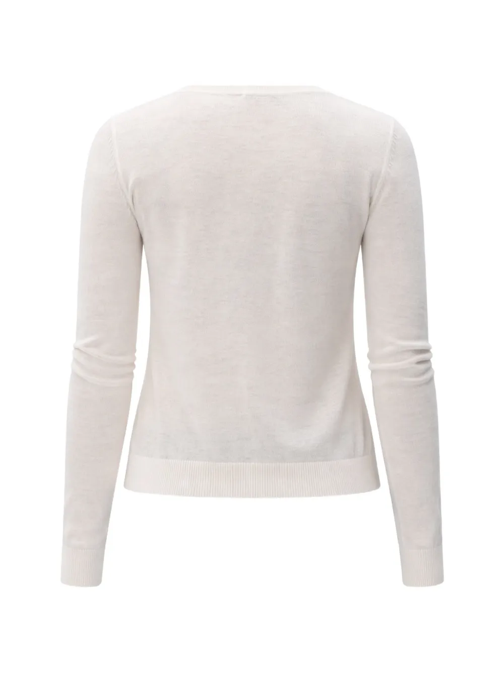 Elisabetta Franchi Trui verfraaid met geribbelde details Beige