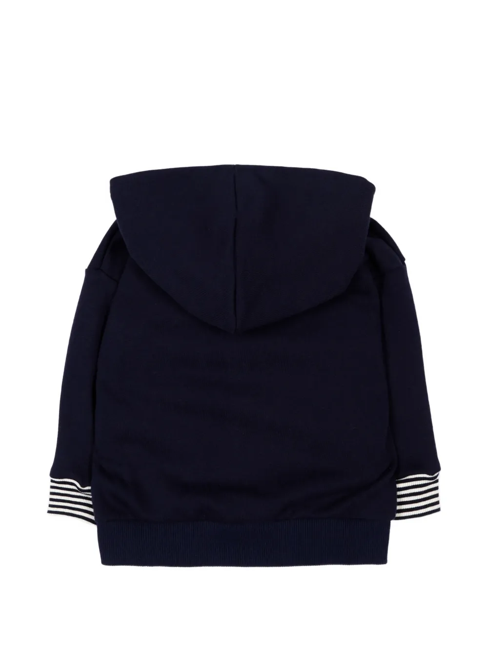  Petit Bateau Striped-trim Hoodie - Blue 