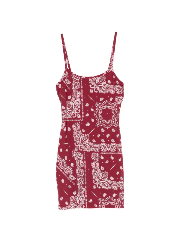 red paisley mini dress Stoira Mini Dress in Paisley Fun Red