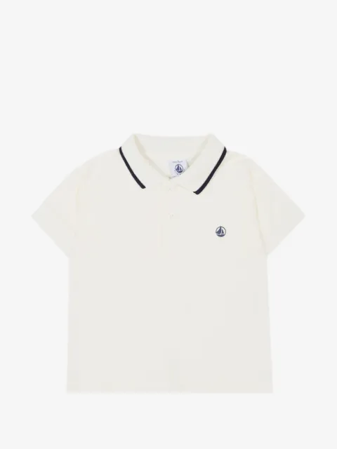 Petit Bateau playera tipo polo manga corta