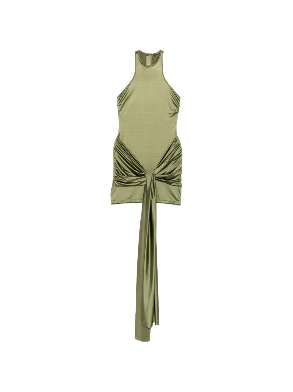 VENUJA knot-detail mini dress - Verde
