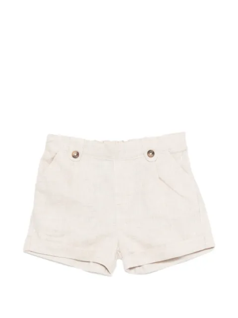 Tartine Et Chocolat Linnen shorts met knopen
