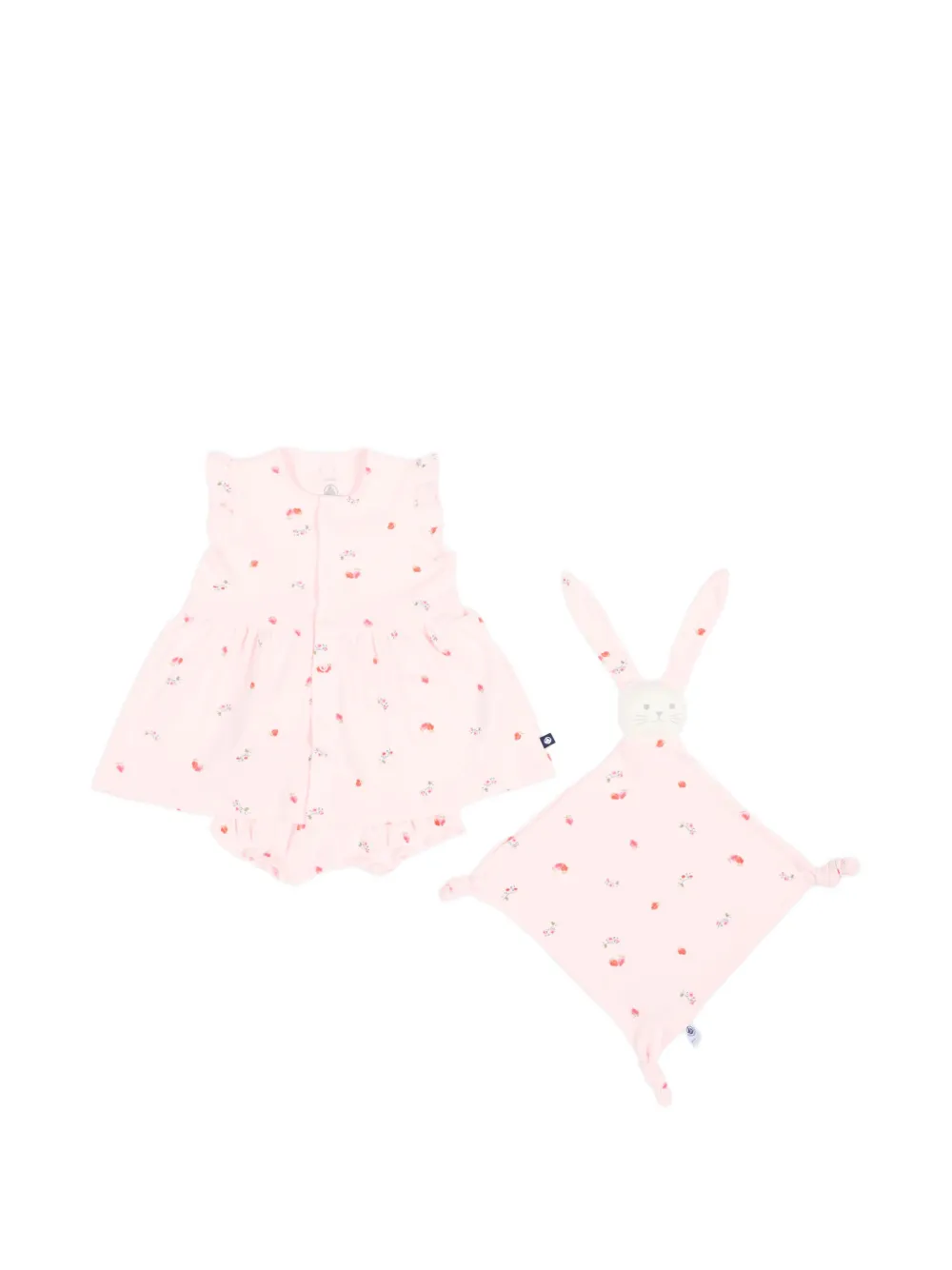 Petit Bateau floral-print dress (set of three) - Rosa
