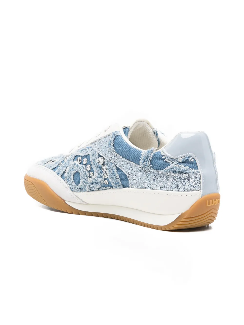 LIU JO Lewis 04 sneakers met stras Blauw