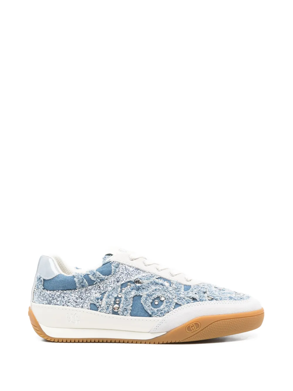 LIU JO Lewis 04 rhinestone-applique sneakers - Blu