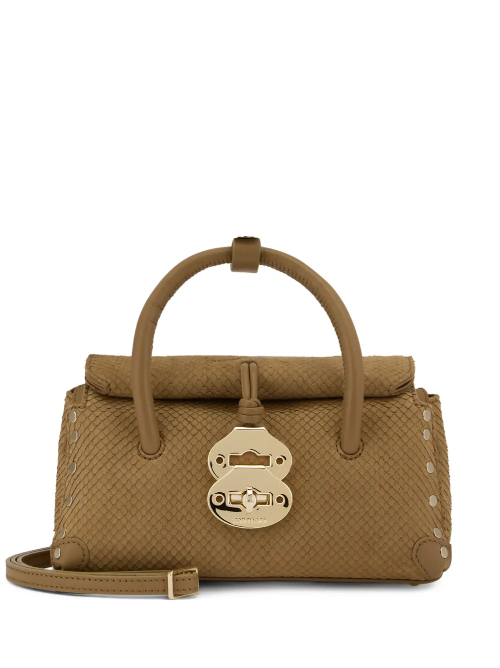 Zanellato Dotta leather cross body bag - Toni neutri