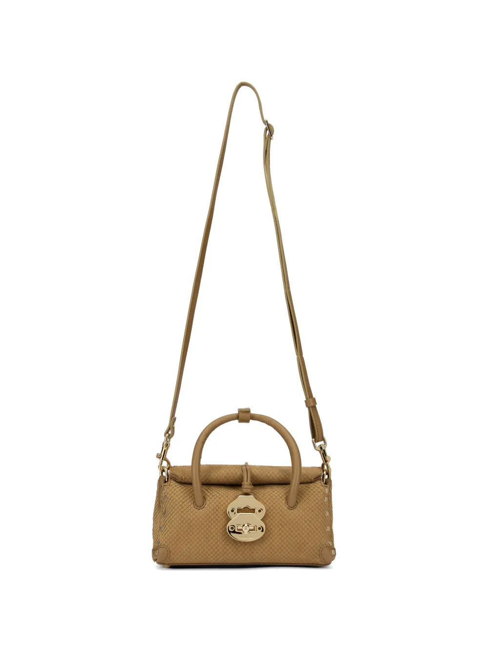 Zanellato Dotta leather cross body bag - Toni neutri
