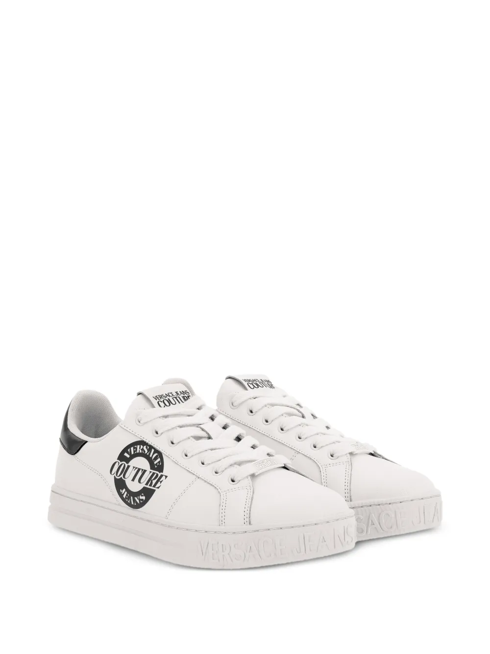 Versace Jeans Couture logo-print sneakers Wit