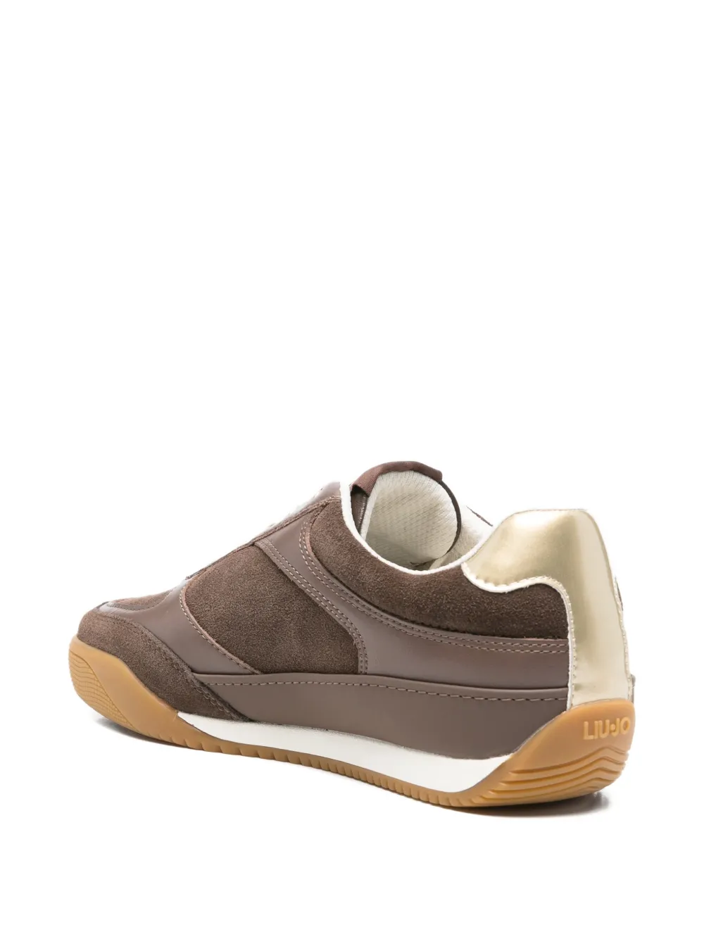 LIU JO Lewis 01 sneakers met logo Bruin